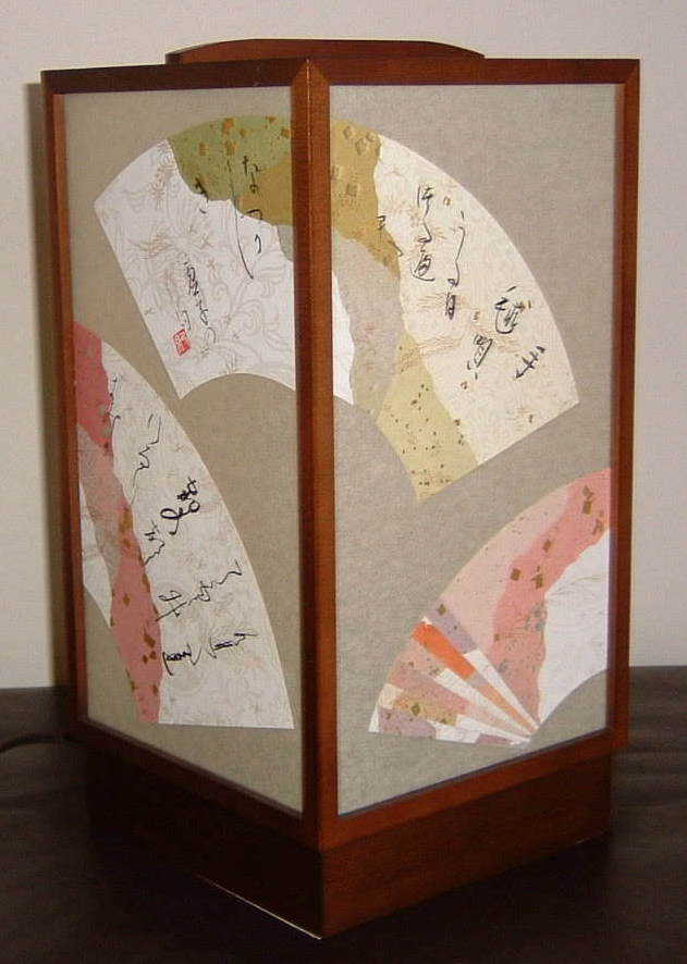 『書入灯篭』　茶系・赤系　表向き　クリックで 裏向きへ