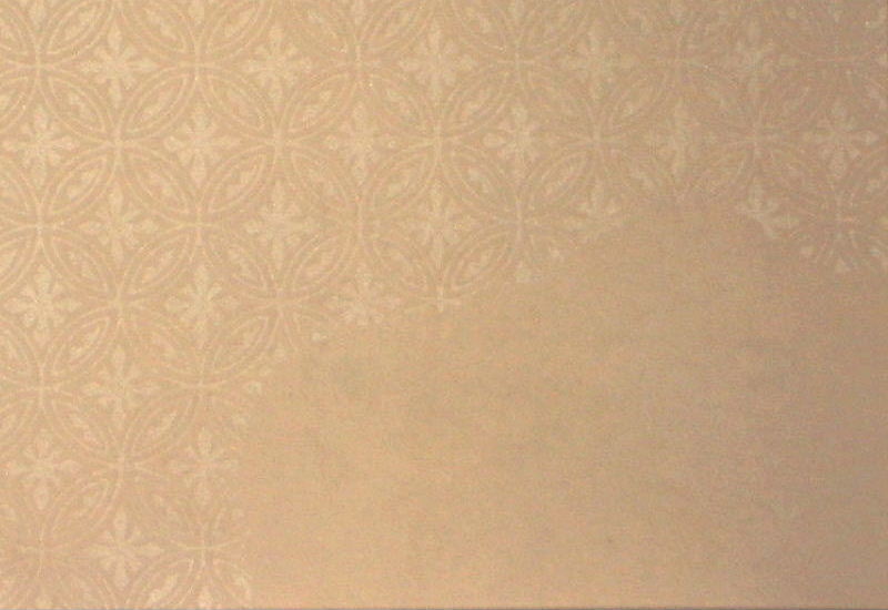 清書用 臨書用紙　元永古今集　中茶（濃）　具引唐紙（白雲母摺） 『七宝紋』　 右下側 部分拡大