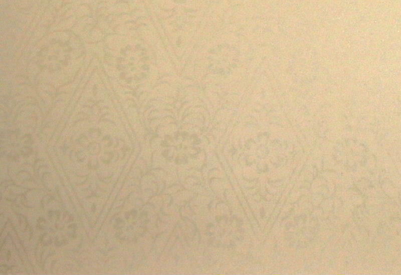 清書用 臨書用紙　元永古今集　薄黄茶（中）　具引唐紙（白雲母摺） 『菱唐草』　左下側部分拡大
