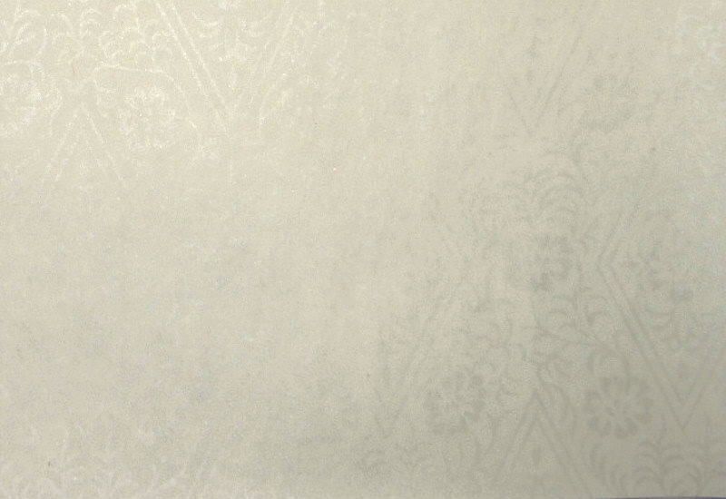清書用 臨書用紙　元永古今集　白色２　具引唐紙（白雲母摺）　『菱唐草』　中央部分拡大