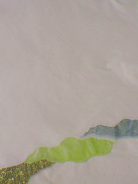 重ね継　全懐紙5連　緑系１ 拡大へ